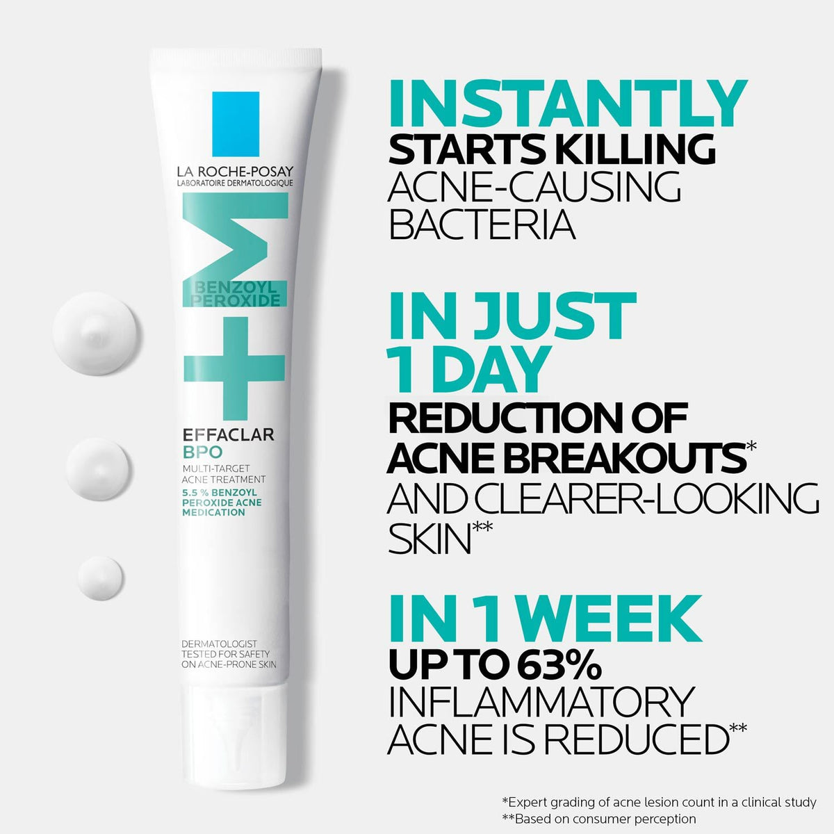 Effaclar BPO Multi-Target Acne Treatment with 5.5% Benzoyl Peroxide