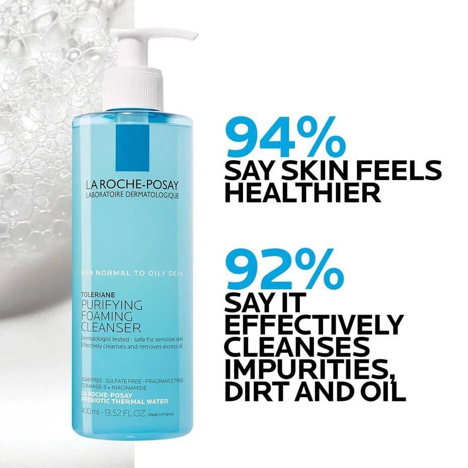 Toleriane Purifying Foaming Cleanser & Toleriane Double Repair Face Moisturizer