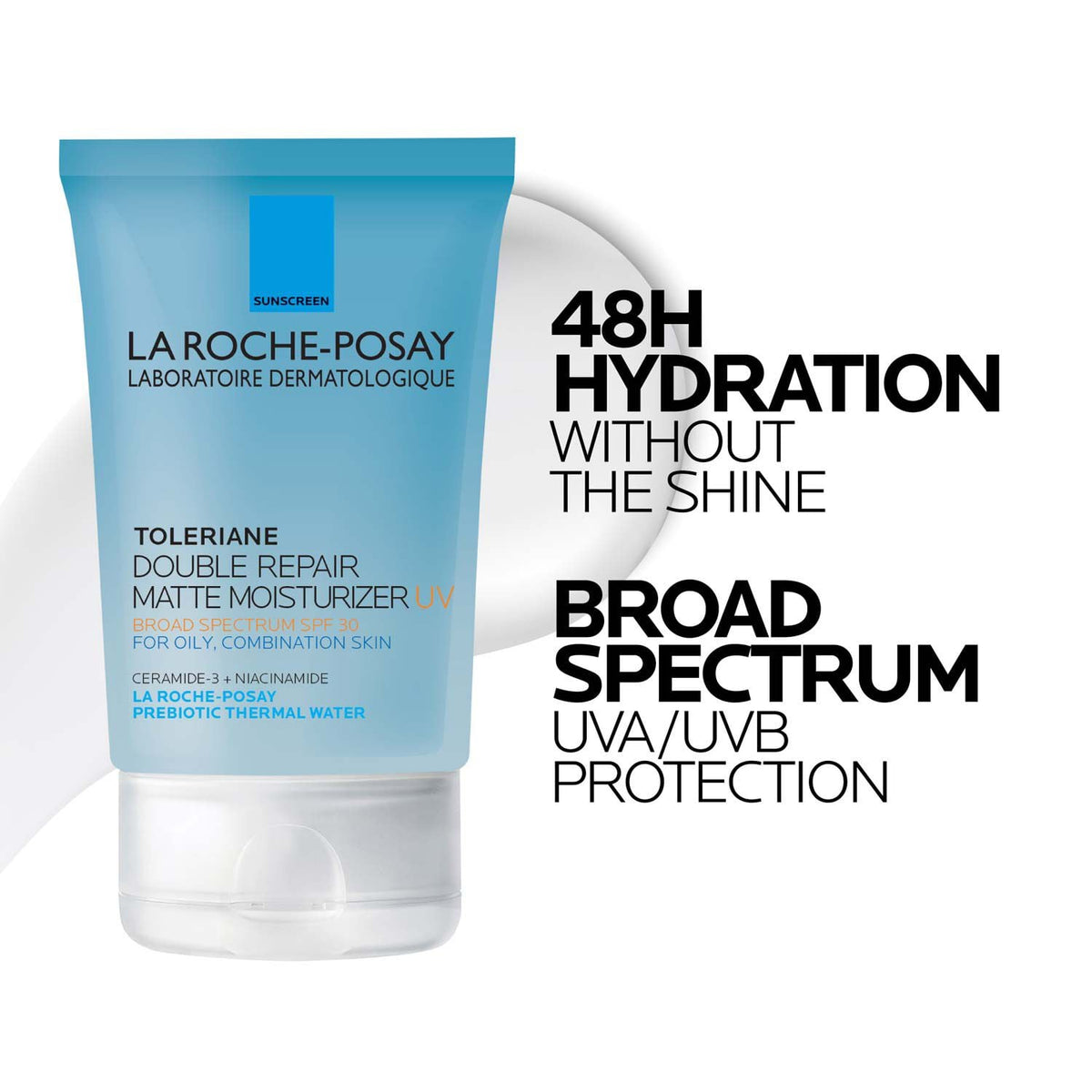 Toleriane Double Repair Matte Face Moisturizer SPF 30 for Oily Skin