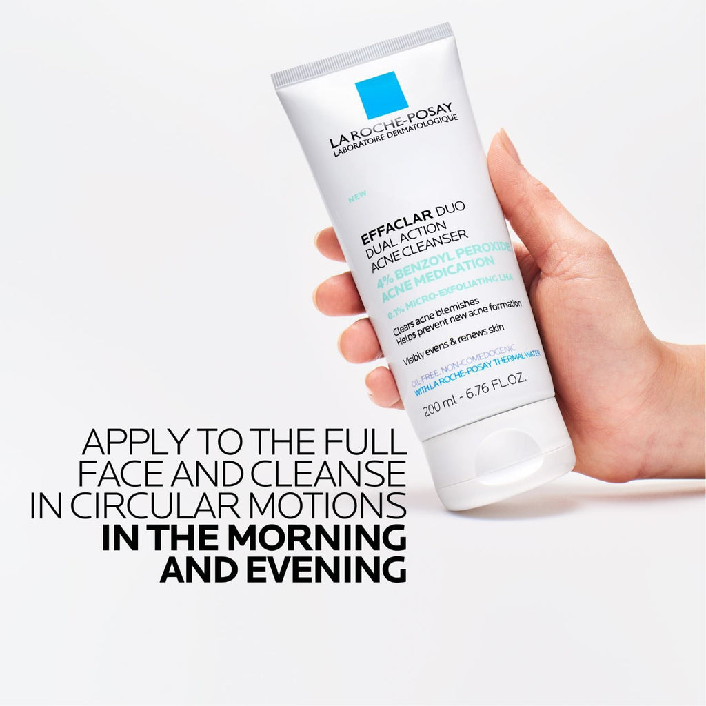 Effaclar Dual Action Acne Face Wash With 4% Benzoyl Peroxide